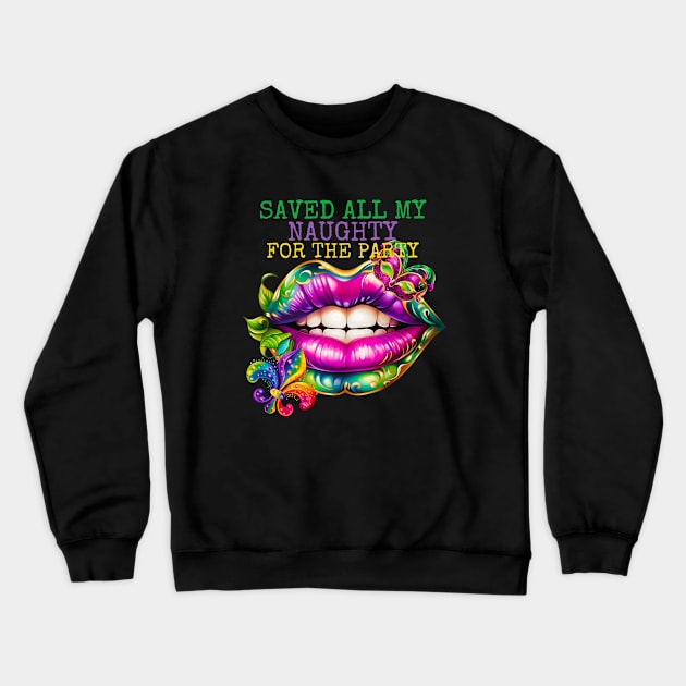 Purple Green Rainbow Kiss Crewneck Sweatshirt by Queen of the Minivan